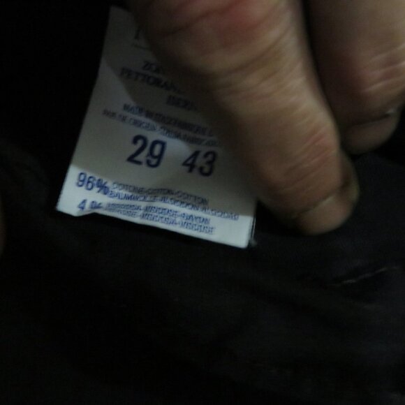 Versace Jeans Couture Straight Leg black pinstriped jeans Pants 29 43 US 6 - Picture 3 of 6